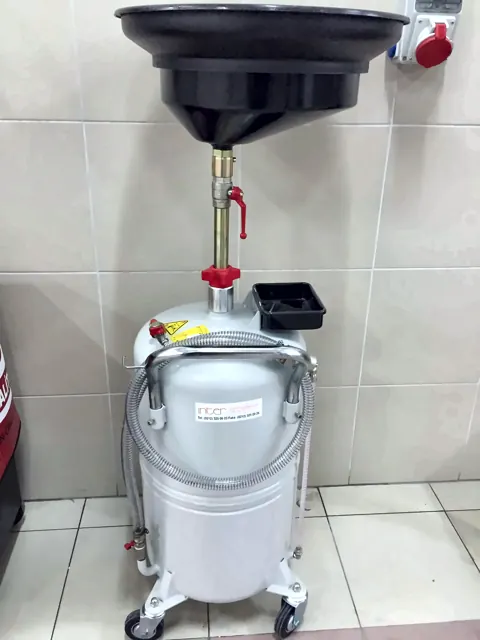 90 lt atık yağ toplama cihazı ve davlumbazı