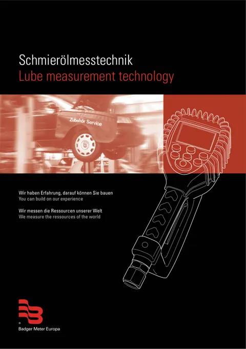Cover of the Badger Meter Oil Metering Catalogue